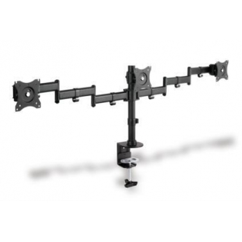 Clamb Mount Monitor Stand, 3xLCD, max. 3x27'', adjustable and rotated 360Â°