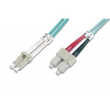 DIGITUS Fiber Optic Patch Cord, LC / SC 2m OM3