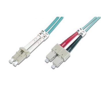 DIGITUS Fiber Optic Patch Cord, LC / SC 3m OM3