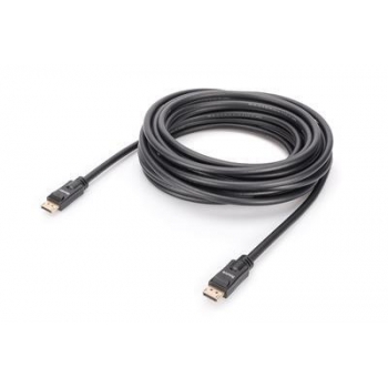Cable DisplayPort 4K 60Hz UHD Type DP/DP M/M with amplifier interlock, black 10m