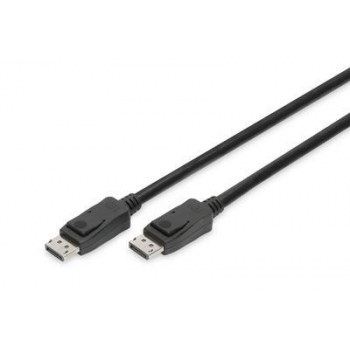 Cable DisplayPort 8K 30Hz UHD Typ DP/DP M/M with interlock black 1m