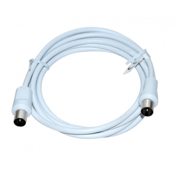 Vakoss Coaxial cable TV (antenna) 2x M 2m TC-A754W white