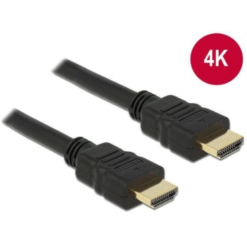 Delock Cable High Speed HDMI with Ethernet - HDMI A male > HDMI A male 4K 0.5m