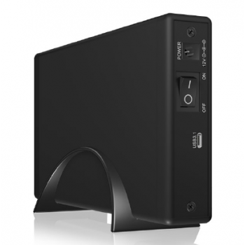 IcyBox External 3,5'' HDD/SSD Case SATA III, USB 3.1 Type-C, Black