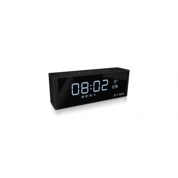 IcyBox Bluetooth FM radio, clock, alarm, speaker and MP3 Player