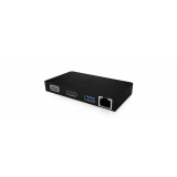 Docking Station, Raidsonic IcyBox, USB Type-C, Cu cablu integrat, Negru, IB-DK4023-CPD