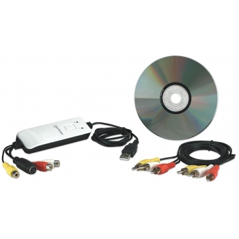 Manhattan Audio-Video Grabber Hi-Speed USB 2.0, NTSC / PAL / SECAM