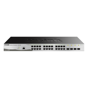 D-Link 24-port 10/100/1000 Base-T with 4 x 1000Base-T /SFP ports Metro Ethernet