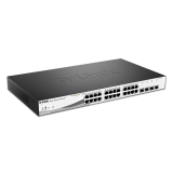 D-Link 28-Port Gigabit PoE+ Smart Switch inclusiv 4 SFP Porturi