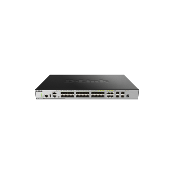 D-Link xStack  20-port SFP Layer 3 Stackable Managed Switch including 4-SFP+