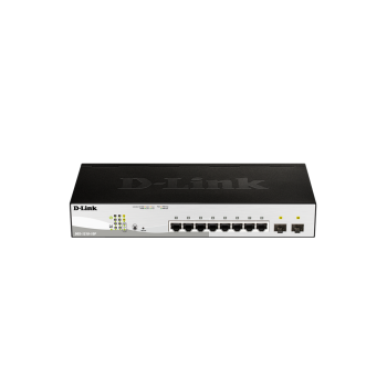 D-Link 10-Port Gigabit PoE+ Smart Switch inc. 2 SFP Ports POE budget 130W