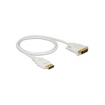 Delock Cablu Displayport 1.2 tatÄƒ - DVI 24+1 tatÄƒ pasiv 1m; albÄƒ