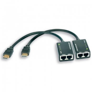 Techly HDMI extender by Cat.5e/6 cable, up to 30m