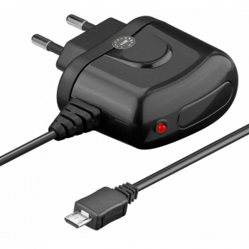 Techly Micro-USB charger 5V 1A with cable, black