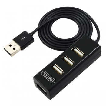 Unitek Hub 4x USB 2.0. mini, negru, Y-2146