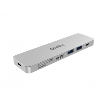 Sandberg USB-C Mini StaÈ›ie de Andocare HDMI+SD+USB+USB-C