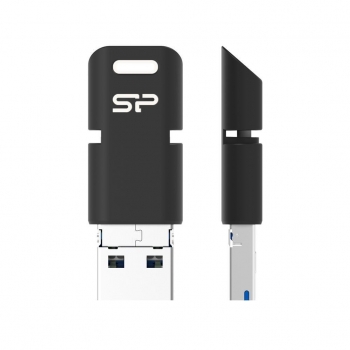 Silicon Power memory USB OTG Mobile C50 32GB, USB 3.1+micro USB+Type C, Black