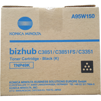 Toner Konica Minolta TNP-49K | 13000 pages | Black | Bizhub C3351 C3851 C3851FS