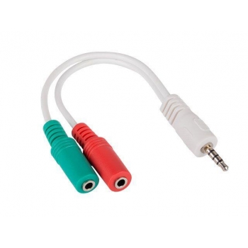 Natec adapter stereo jack male 3.5 mm > 2 x stereo jack female 3.5 mm