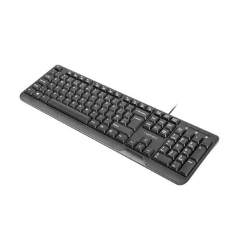 Natec Keyboard TROUT SLIM, USB, US layout, black