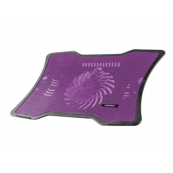 NATEC laptop cooling pad MACAW Purple (12,1''-15,6'') silent fan with LED backli