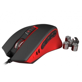 Mouse Natec Genesis GX85 Gaming Laser 13 Butoane 8200 DPI USB black-red NMG-0711