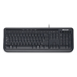 Microsoft Wired Kbrd 600 USB Port Eng Intl Euro Hdwr Black