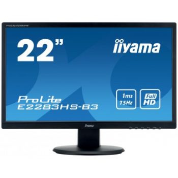 LCD 21,5''  E2283HS, LED, Full HD, 2ms, VGA, DVI-D, HDMI, speakers