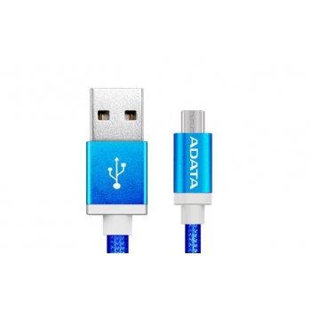ADATA cable USB type-A , charge and sync data on Android, blue