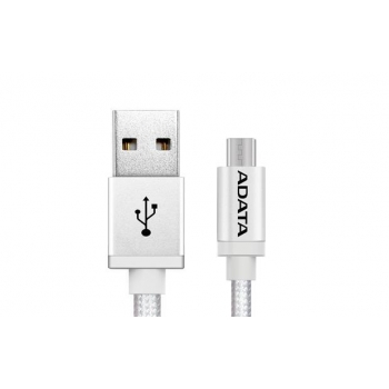 ADATA cable USB type-A , charge and sync data on Android, silver