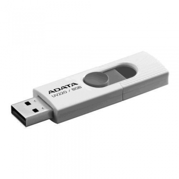Adata Flash Drive UV220, 8GB, USB 3.0, white and grey