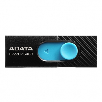 Adata Flash Drive UV220, 64GB, USB 3.0, black and blue