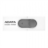 Adata Flash Drive UV220, 64GB, USB 3.0, white and grey