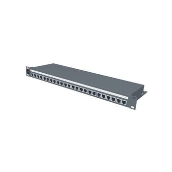 Molex Rack 19'' Shielded Continuity Patch Panel 24xRJ45, KATT, 568A/B, FTP, 1U,