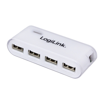 LOGILINK - Hub USB 4-porturi 2.0 cu alimentare (alb)