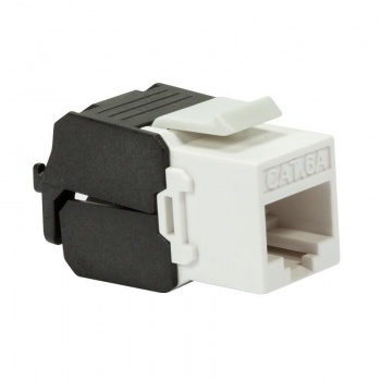LOGILINK - Keystone Jack Cat.6A UTP180, Punch-down & Tool-free, black 