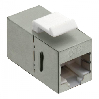 LOGILINK - Keystone Inline Coupler 2xRJ45 Cat.6 STP, snap-in mounting