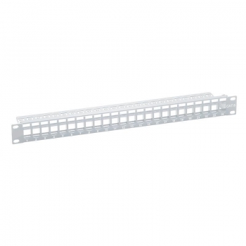 LOGILINK- Keystone Panel for 24 Keystone Jacks / Coupler, unshielded, grey