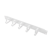 LOGILINK-19'' Cable Management Bar 1U with 5 fixed steel brackets, grey
