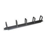 LOGILINK- 19'' Cable Management Bar 1U with 5 turnable plastic brackets, black