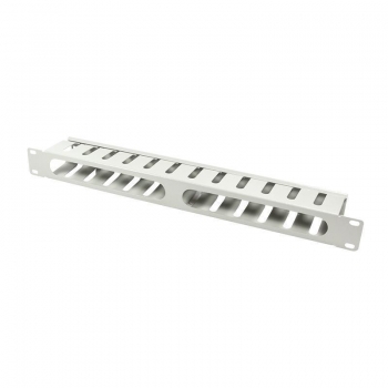 LOGILINK- 19'' Covered Cable Organizer 1U, grey