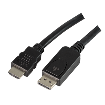 LOGILINK - Cable DisplayPort to HDMI, 3m, black