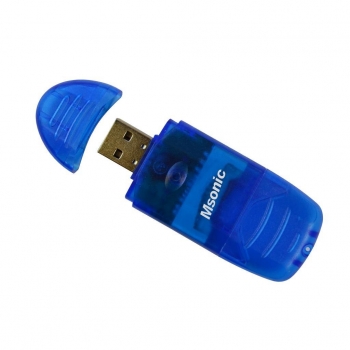 MSONIC Memorie Card Reader SDHC/microSD/miniSD/MMC/RS-MMC/TF USB 2.0 albastru