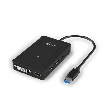 i-tec USB 3.0 Travel Dual Docking Station 1x HDMI, 1x DVI-I, 2x USB 3.0 HUB