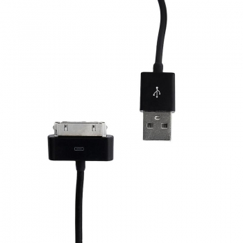 Whitenergy Cablu USB 2.0 pt iPhone 4 transfer/incarcare, 100cm, negru