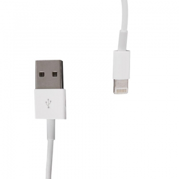 Whitenergy Cablu USB 2.0 pt iPhone 5 transfer/incarcare, 100cm, alb