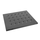 Lanberg fixed shelf 19'' 800mm, 1U/465x500mm, max load capacity up to 20kg black