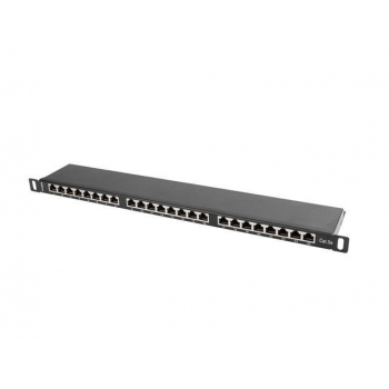 Lanberg Patch Panel 24 port 0.5U, cat. 5e, shielded, black