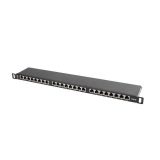 Lanberg Patch Panel 24 port 0.5U, cat. 6, shielded, black
