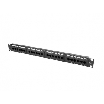 Lanberg Patch Panel 24 port 1U, cat. 6, black